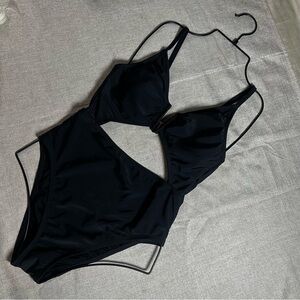 Black One-Piece Swimsuit